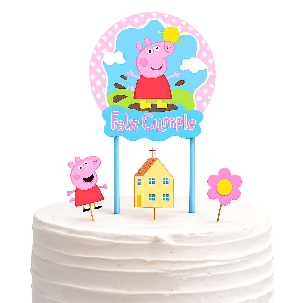 ⭐TOPPER + 3 MINI TOPPER PEPPA PIG⭐