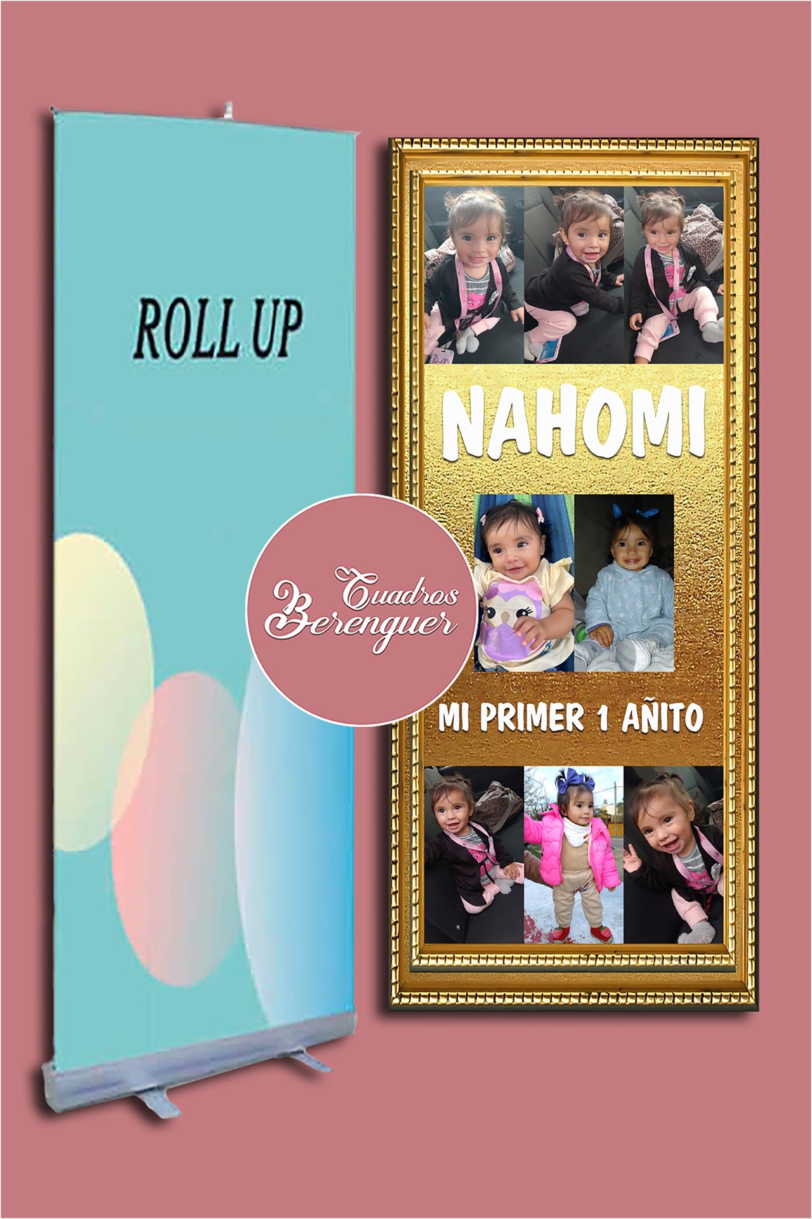 BANNER ROLL UP CON FOTO PERSONALIZADO 85X200