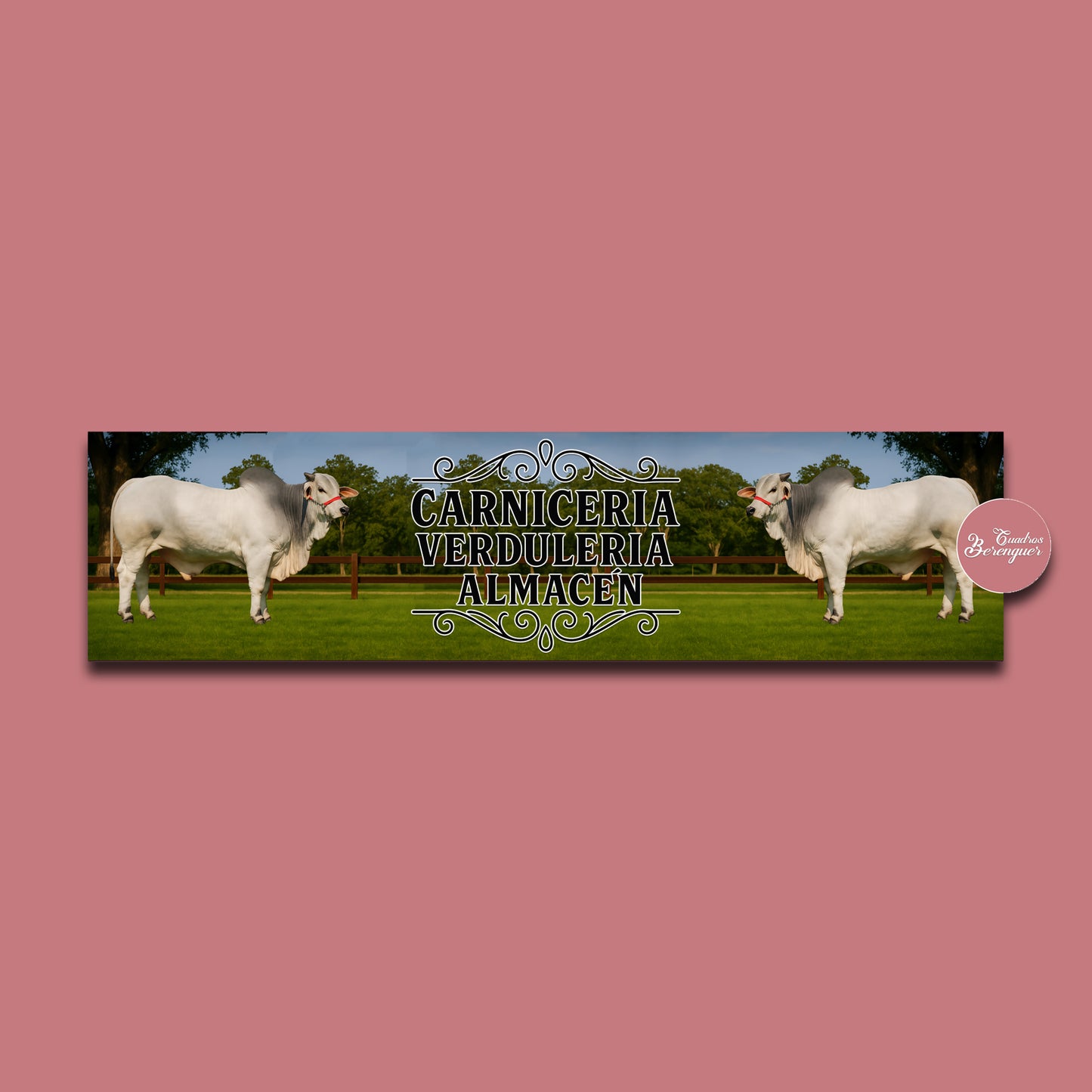 ⭐LONA IMPRESA CARNICERIA 1X4M⭐