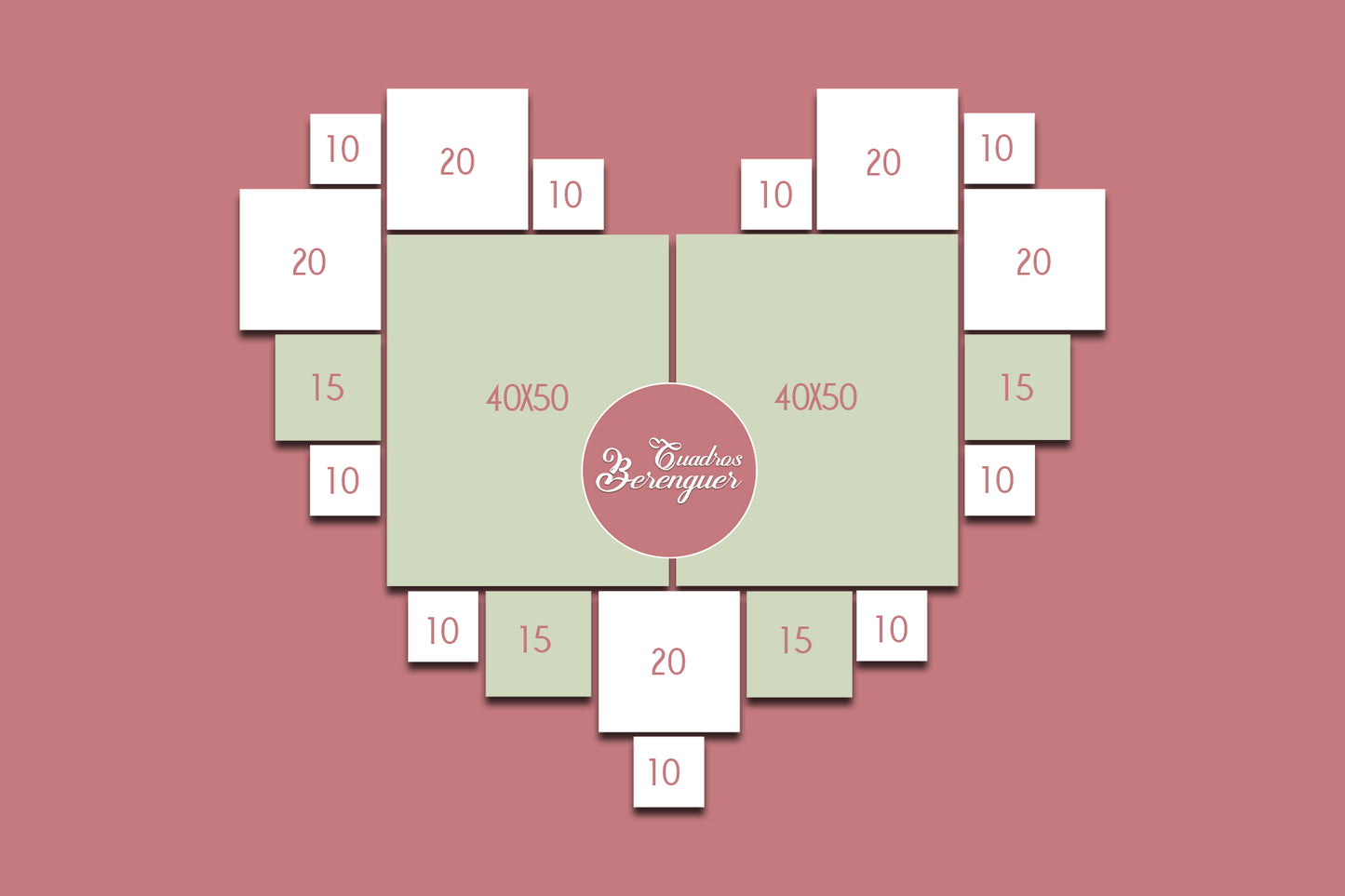 ⭐CUADRO HEART 120X100cm⭐