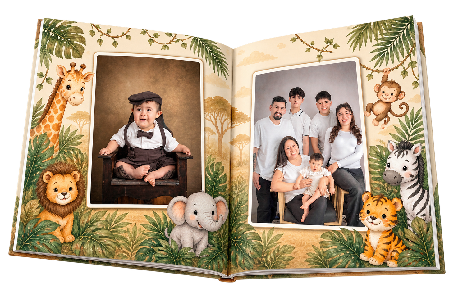 Fotolibro Infantil 22x28cm Tapa Rígida Safari