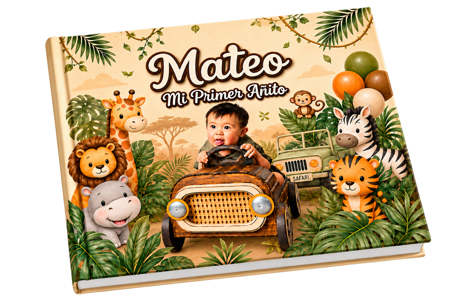 Fotolibro Infantil 22x28cm Tapa Rígida Safari