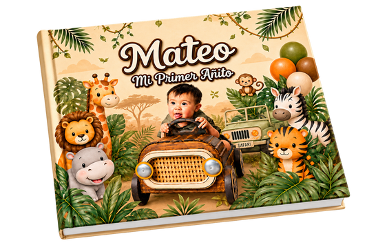 Fotolibro Infantil 22x28cm Tapa Rígida Safari