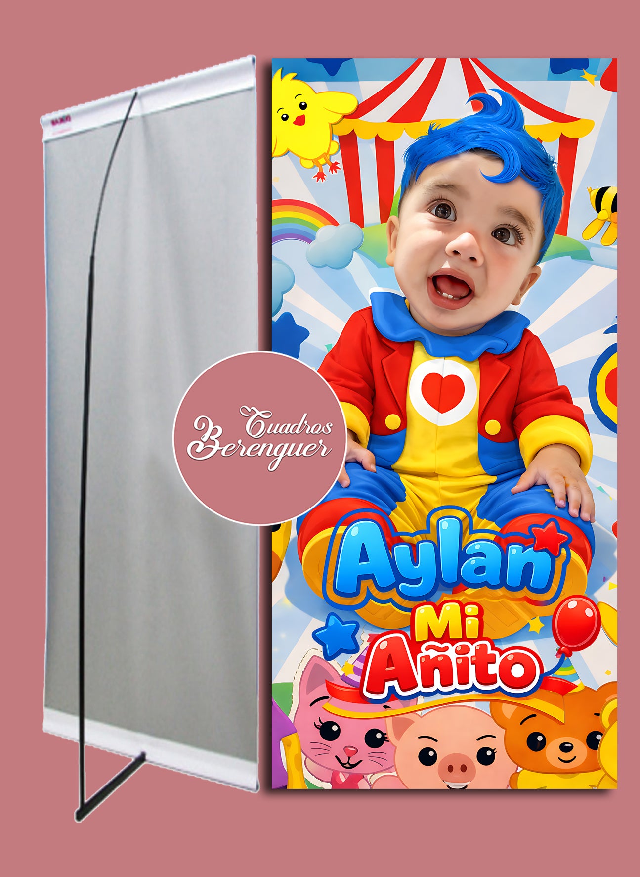 ⭐BANNER PERSONALIZADO INFANTIL PLIM PLIM 90x190⭐