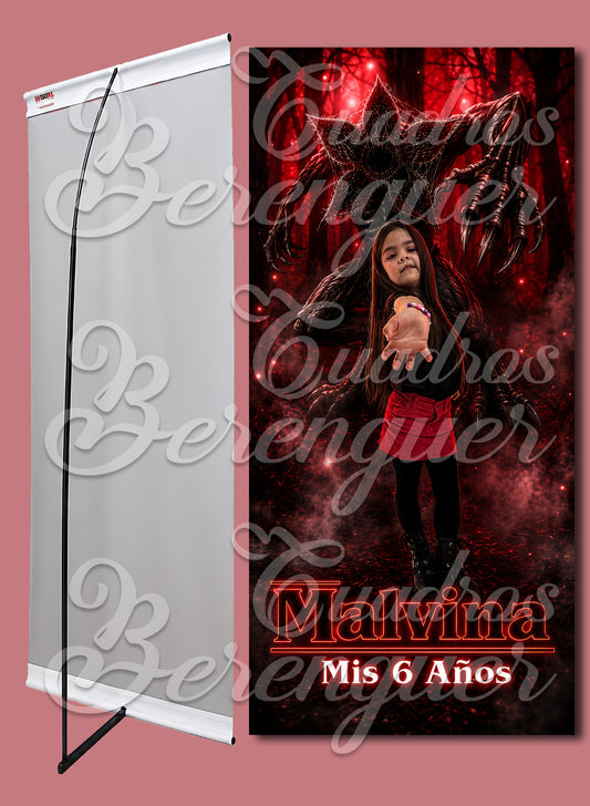 ⭐BANNER PERSONALIZADO INFANTIL STRANGER THIMGS 90x190⭐