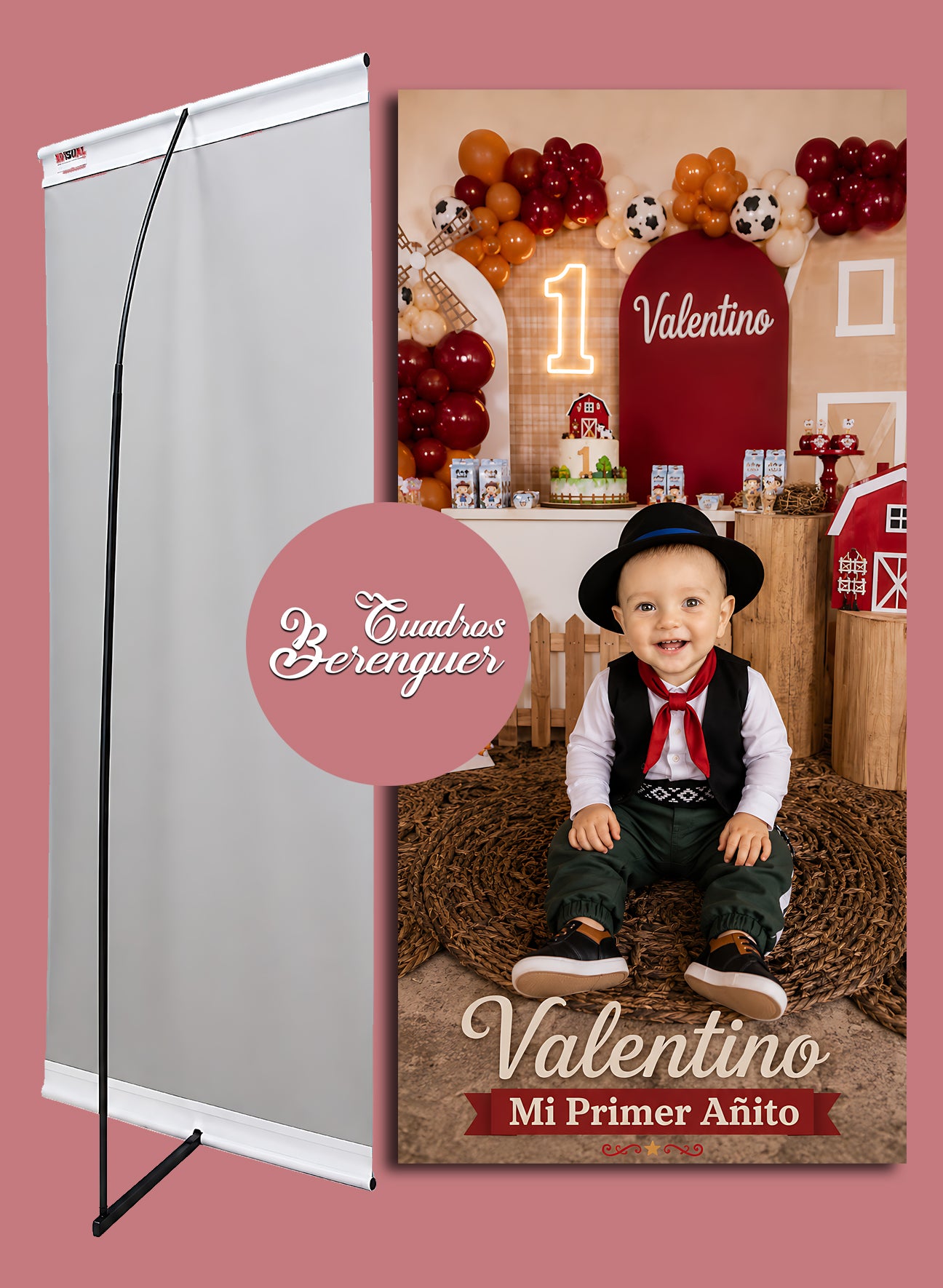 BANNER PERSONALIZADO INFANTIL LA GRANJA DE ZENON 90X190