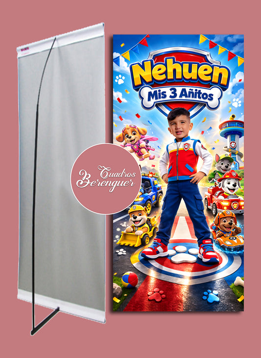 ⭐BANNER INFANTIL PAW PATROL 90x190⭐