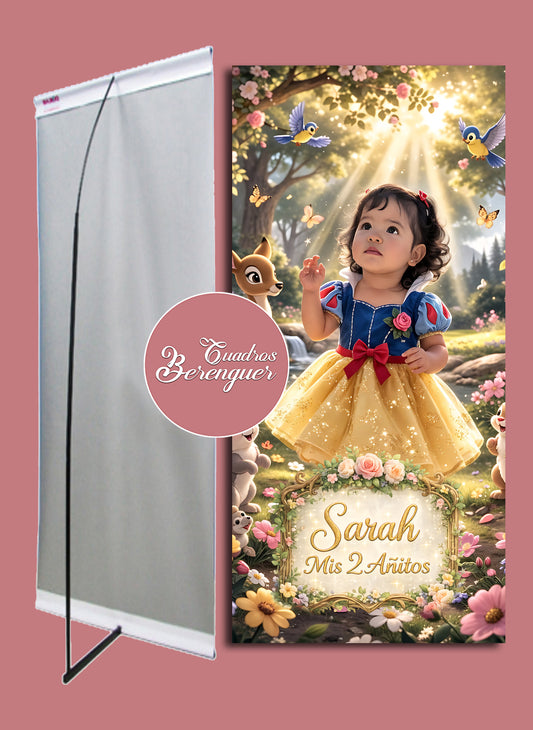 ⭐BANNER INFANTIL BLANCA NIEVES 90x190⭐