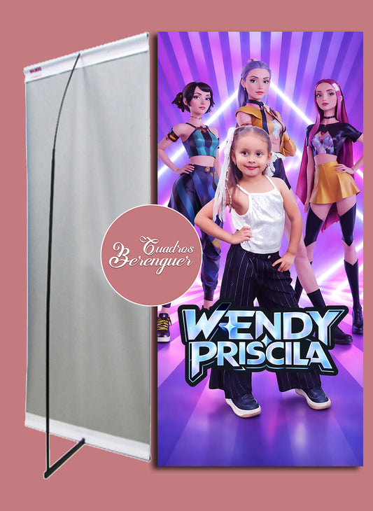 ⭐BANNER PERSONALIZADO INFANTIL K POP 90x190⭐