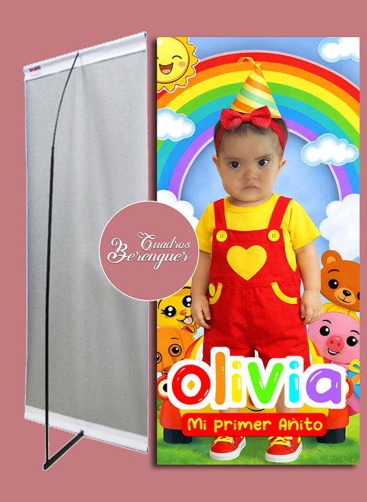 ⭐BANNER PERSONALIZADO INFANTIL PLIM PLIM 02 90x190⭐
