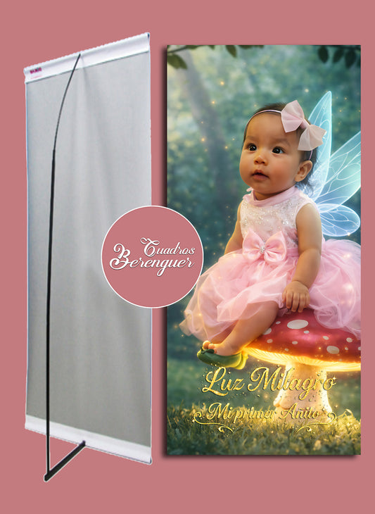 ⭐BANNER PERSONALIZADO INFANTIL 01 TINKERBELL - CAMPANITA 90x190⭐