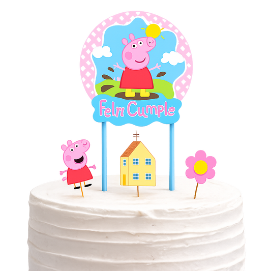 ⭐TOPPER + 3 MINI TOPPER PEPPA PIG⭐