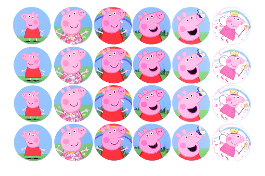 ⭐LAMINAS CHOCOTRANSFER COMESTIBLE PEPPA PIG⭐