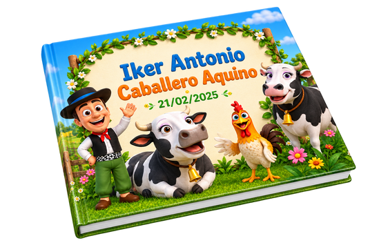 Fotolibro Infantil 22x28cm Tapa Rígida La Granja de Zenon