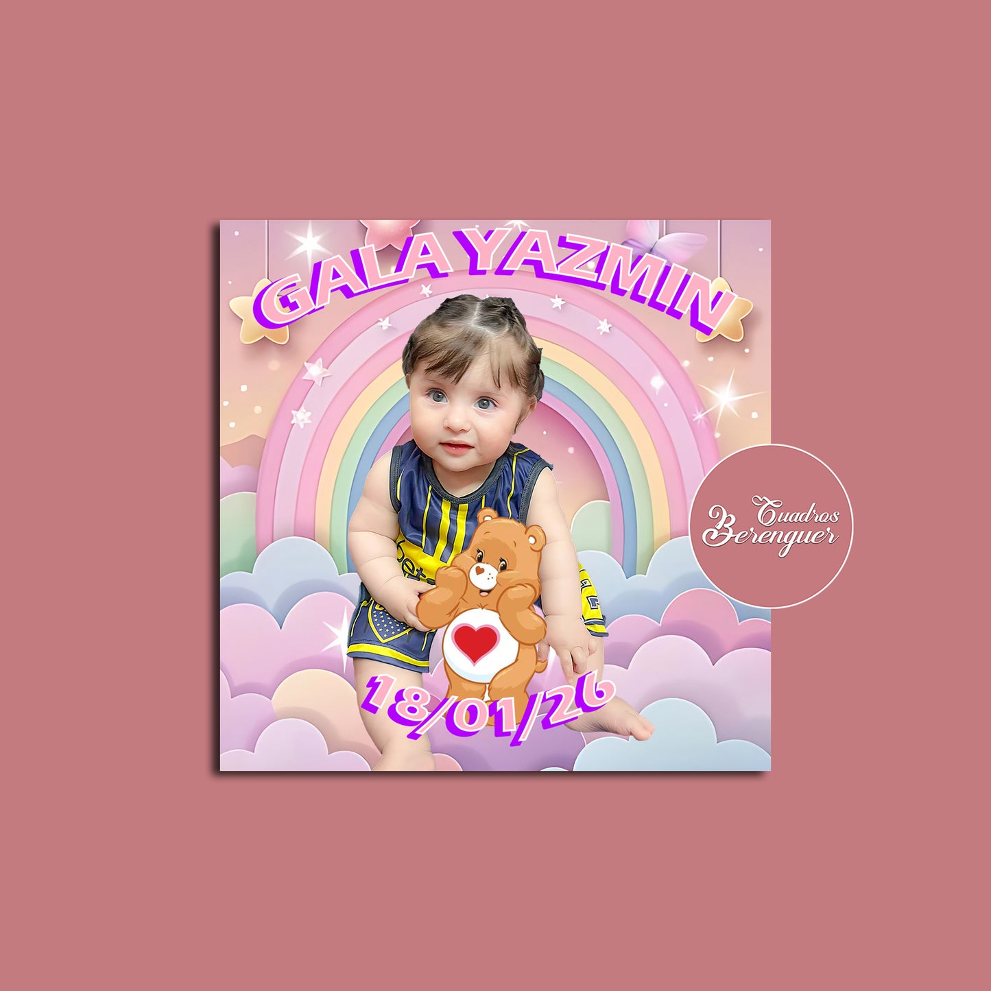 ⭐PACK SOUVENIR PERSONALIZADO OSITOS CARIÑOSITOS 10x10⭐