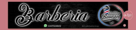 ⭐Cartel Barberia Chulos 40X180cm ⭐