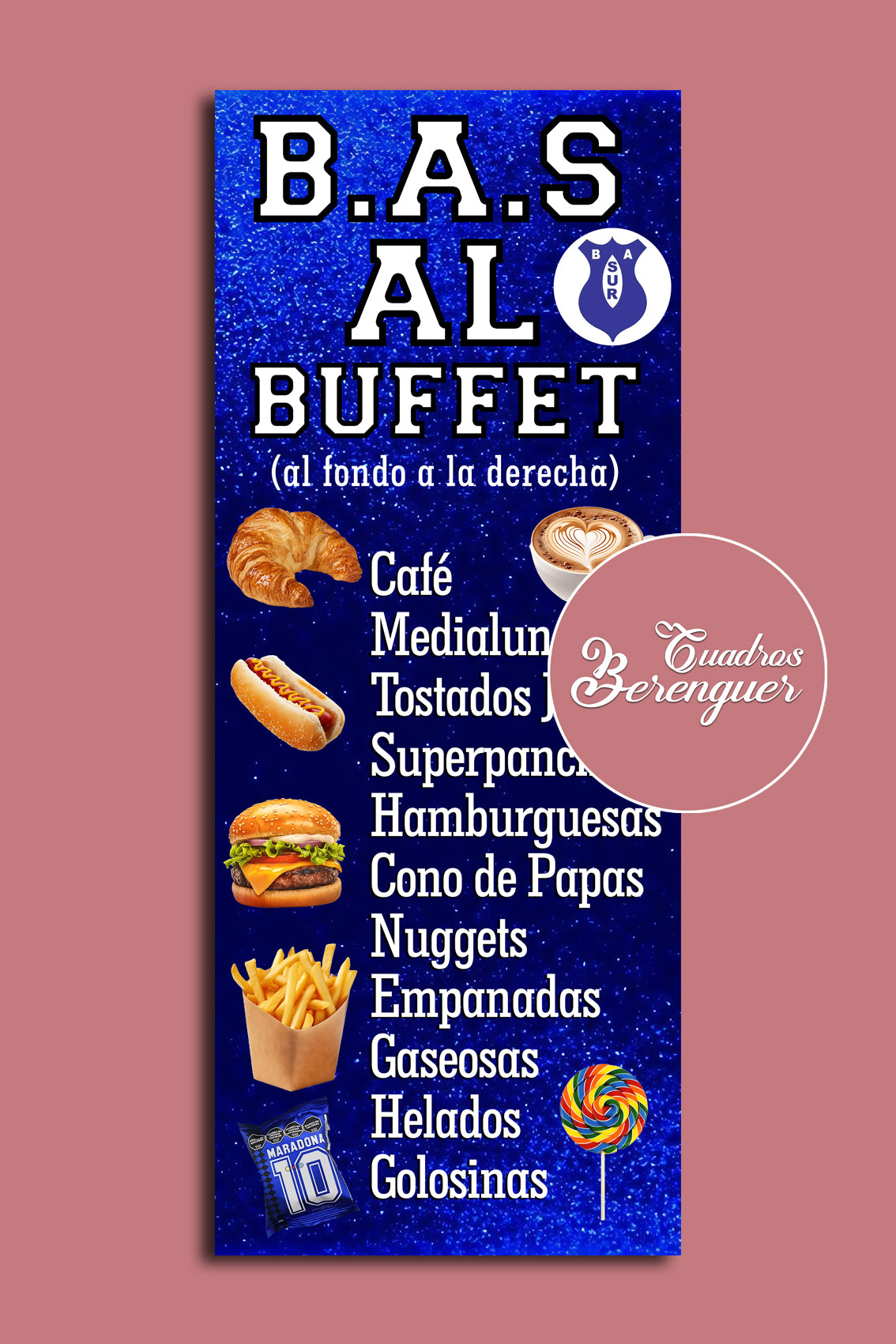 ⭐LONA IMPRESA BUFFET 60X150CM⭐