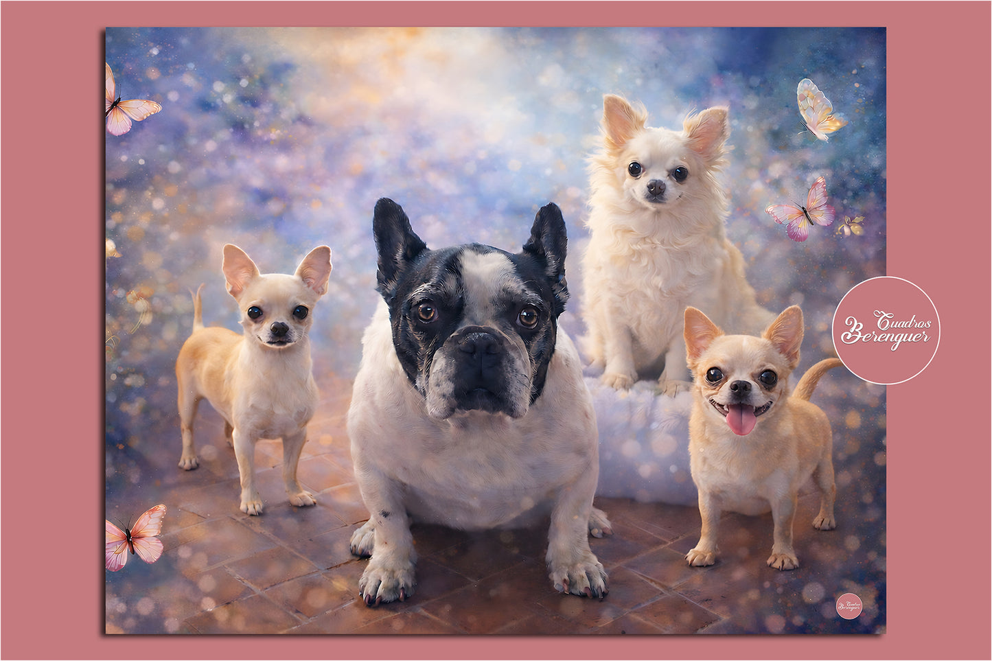 ⭐CUADRO MURAL CON DISEÑO RETRATO DE MASCOTAS ⭐