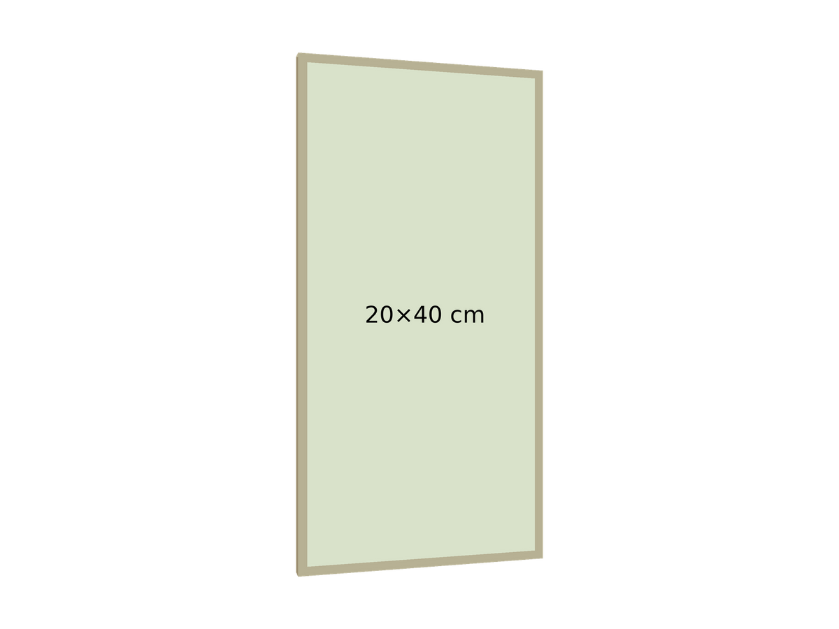 Maqueta sin fondo en perspectiva izquierda. 20×40 cm