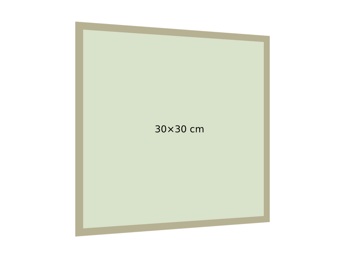 Maqueta sin fondo en perspectiva izquierda. 30×30 cm