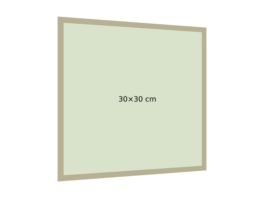 Maqueta sin fondo en perspectiva izquierda. 30×30 cm