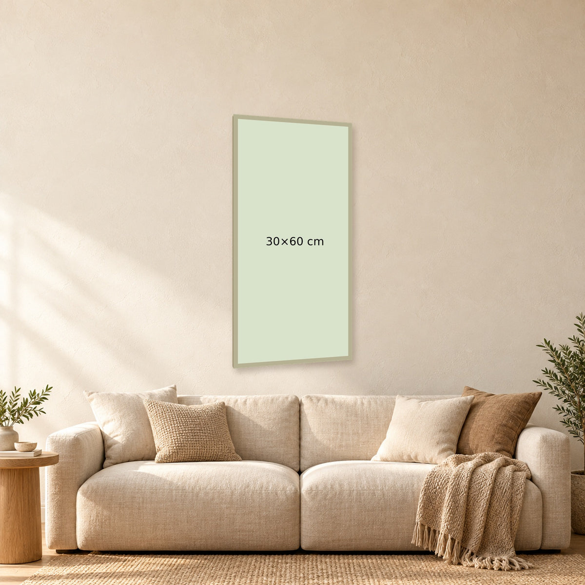 ⭐CUADRO 01 30X60CM DIA DE LA MADRE⭐ — mockup del diseño completo en ambiente