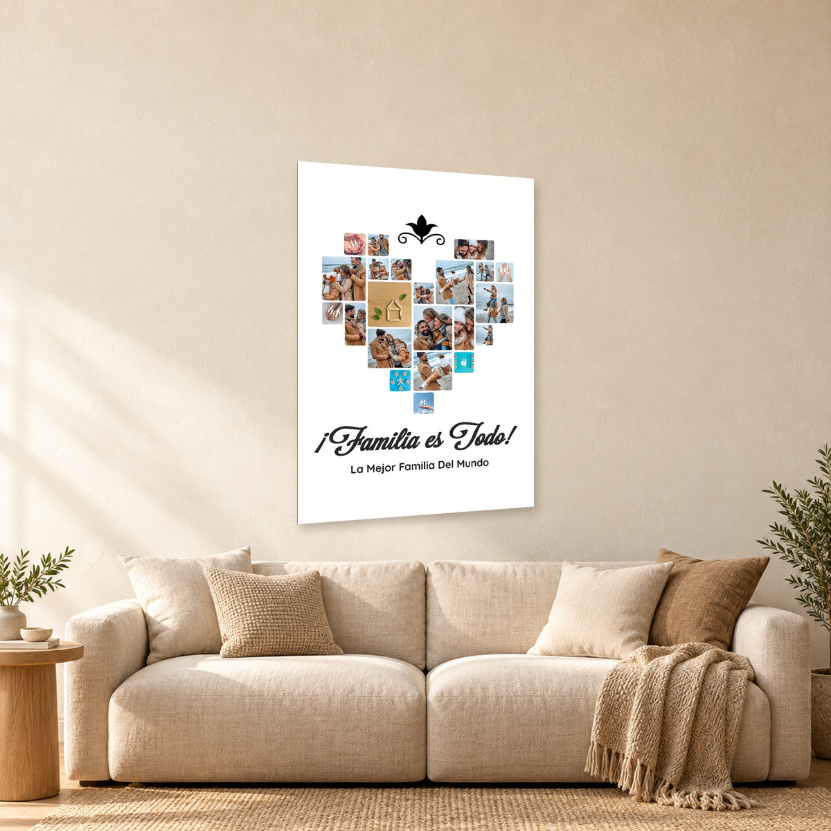 ⭐08 DISEÑO FAMILIA⭐ — mockup del diseño completo en ambiente