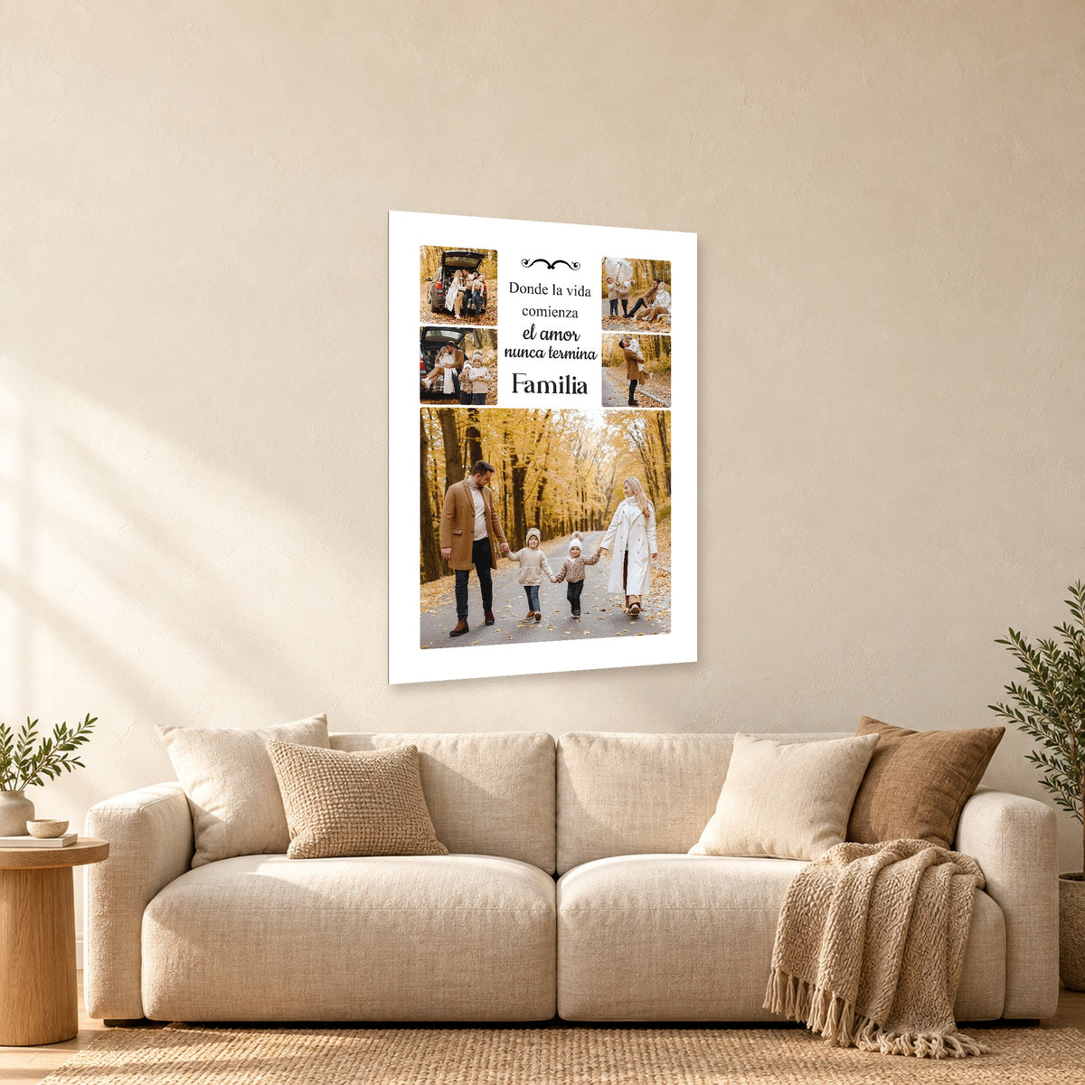 ⭐10 DISEÑO FAMILIA⭐ — mockup del diseño completo en ambiente