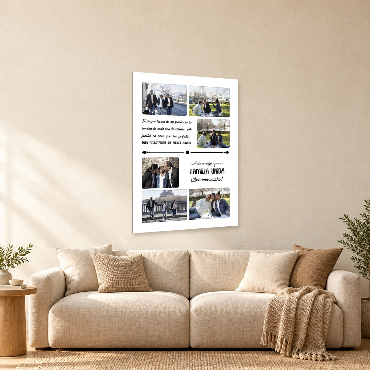 ⭐17 DISEÑO FAMILIA⭐ — mockup del diseño completo en ambiente