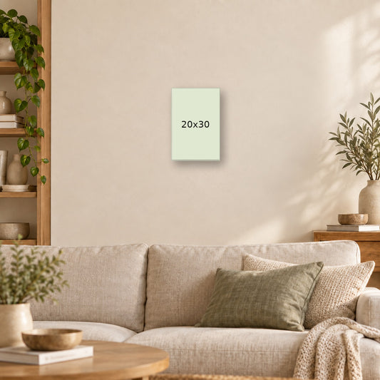 Cuadro personalizado 20×30 cm ambientado en un living