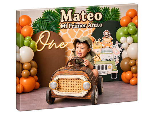 Cuadro Personalizado Cumpleaños Infantil – Safari