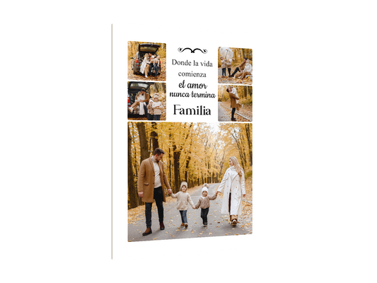 ⭐10 DISEÑO FAMILIA⭐ — diseño original, perspectiva izquierda 15°, fondo transparente