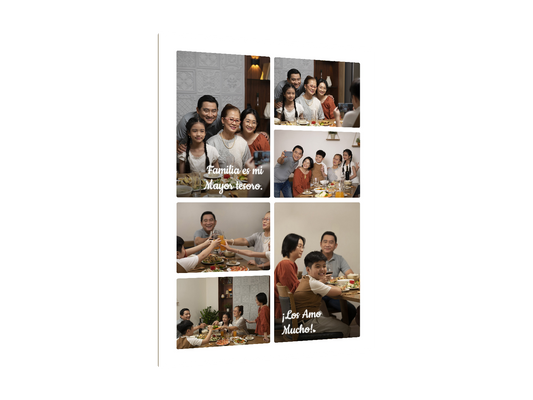 ⭐15 DISEÑO FAMILIA⭐ — diseño original, perspectiva izquierda 15°, fondo transparente
