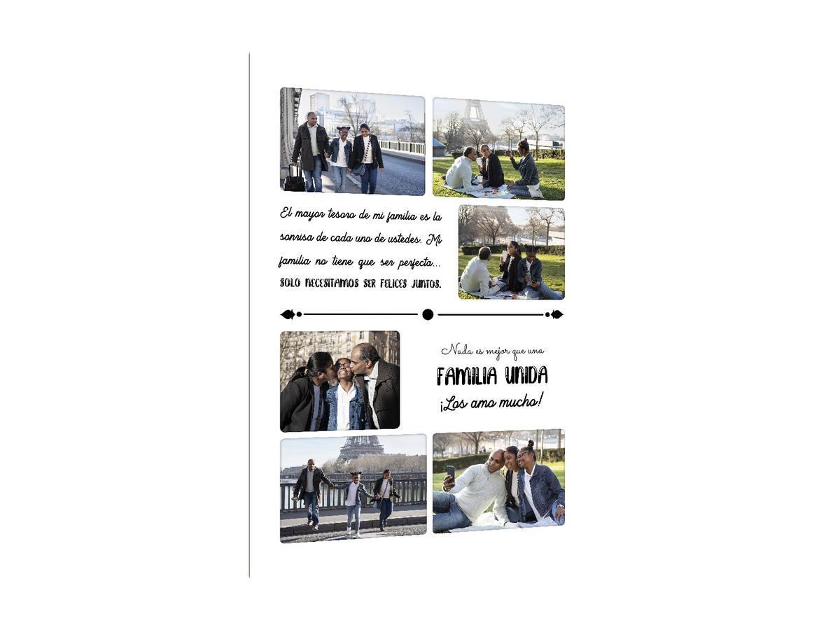 ⭐16 DISEÑO FAMILIA⭐ — diseño original, perspectiva izquierda 15°, fondo transparente
