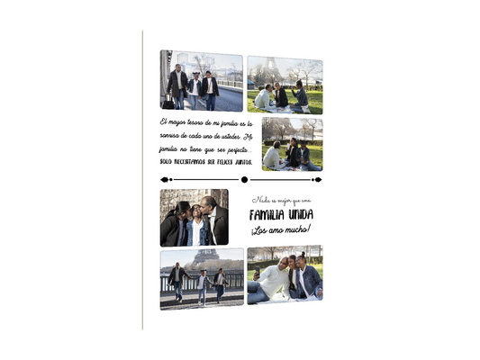 ⭐17 DISEÑO FAMILIA⭐ — diseño original, perspectiva izquierda 15°, fondo transparente