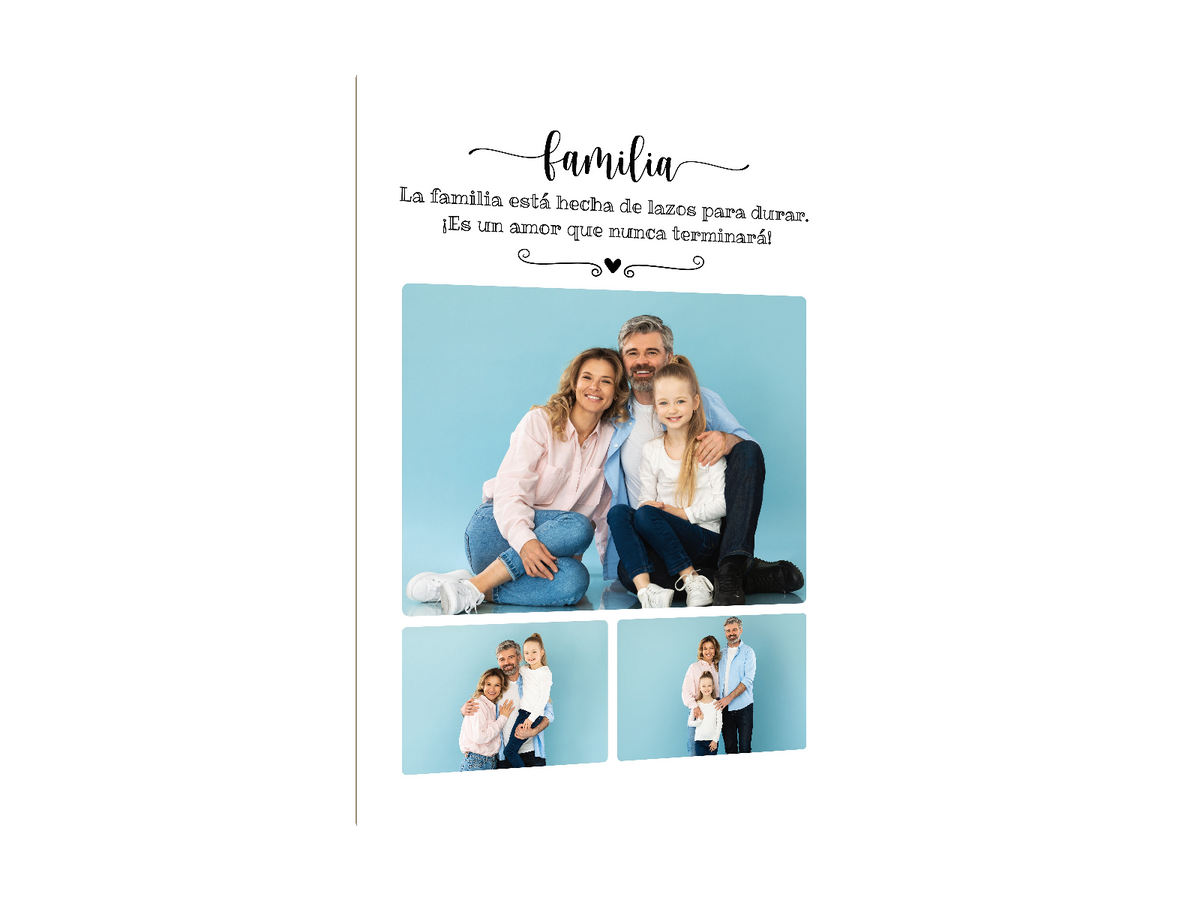 ⭐18 DISEÑO FAMILIA⭐ — diseño original, perspectiva izquierda 15°, fondo transparente
