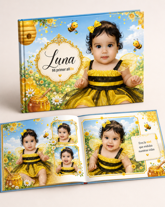 ⭐FOTOLIBRO PERSONALIZADO ABEJITA TAPA RIGIDA 28X22CM⭐